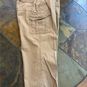 Red Men's Beige Cargo Pants
